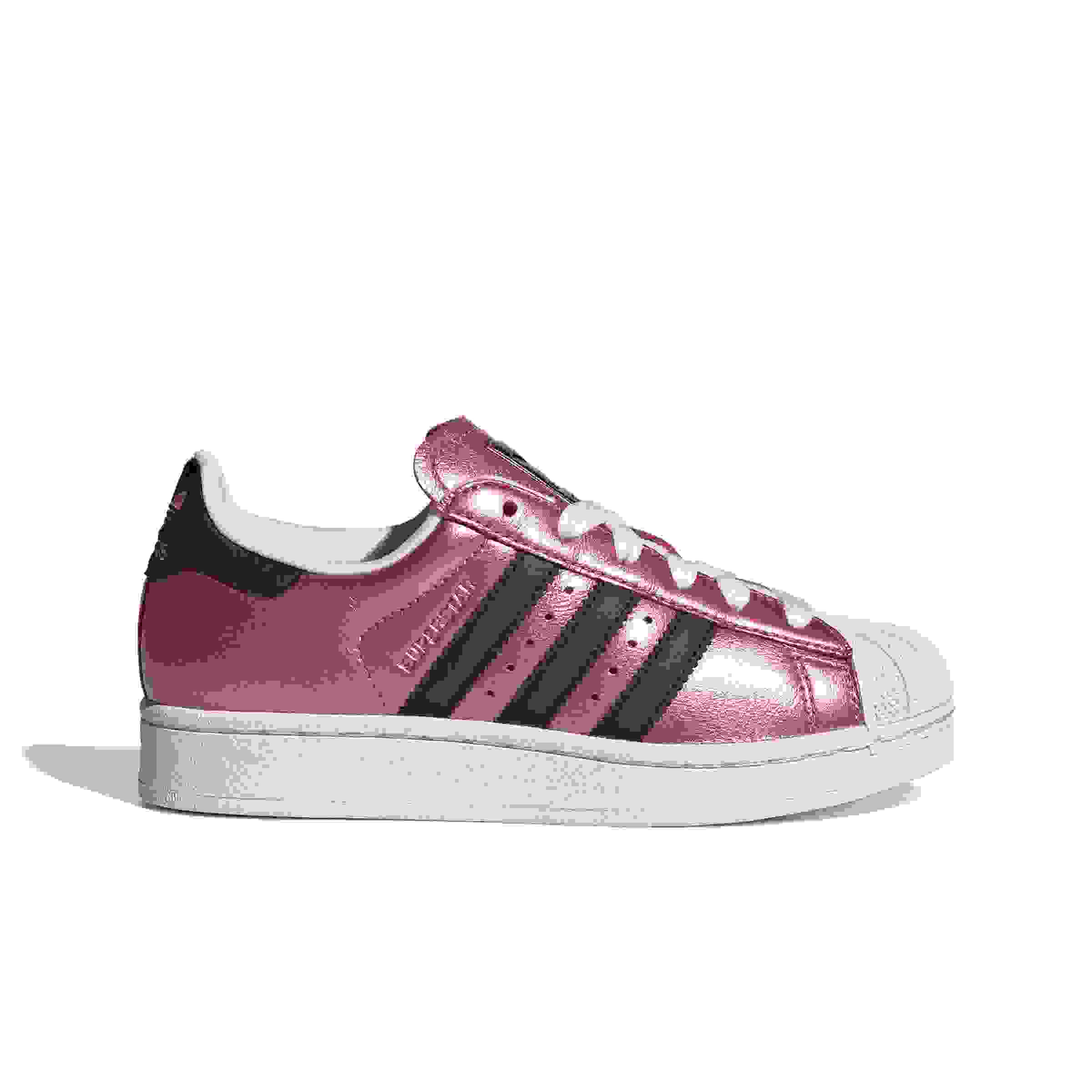 adidas Originals Superstar II Grade School Girls' "Pink Fusion/Core Black/Ftwr White" Shoe